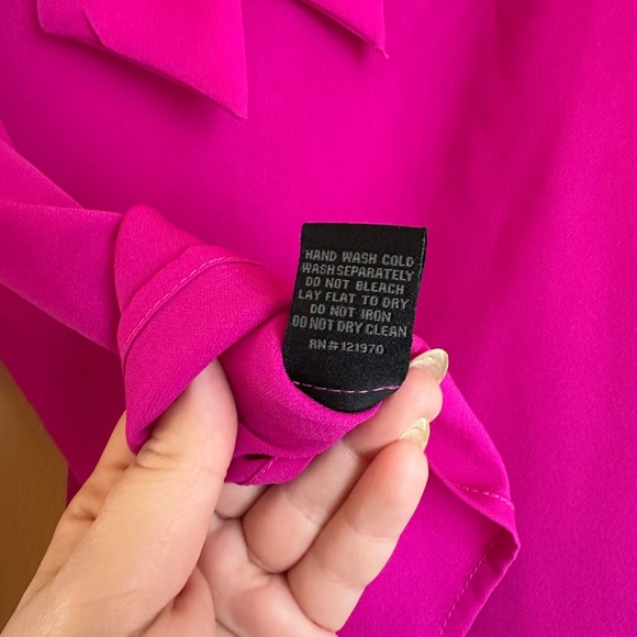 Jealous Tomato Pink Puff Sleeve Ruffled Blouse - Picture 7 of 9